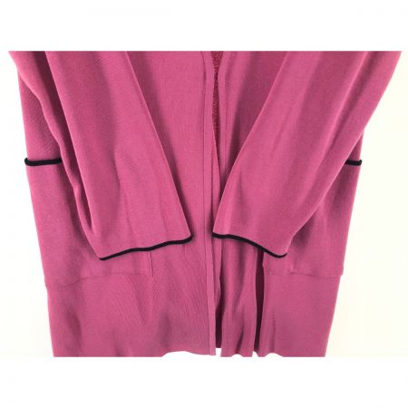  Leilian レリアン レディース カーディガン ベルト付 サイズ13+ バイオレット