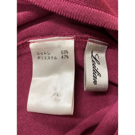  Leilian レリアン レディース カーディガン ベルト付 サイズ13+ バイオレット