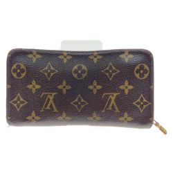 〇〇 LOUIS VUITTON ルイヴィトン モノグラム ポルトモネ ジップ ラウンドファスナー長財布 M61727 ブラウン Dランク