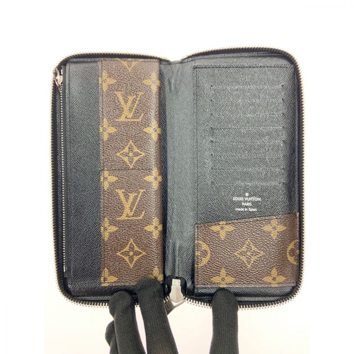 LOUIS VUITTON ルイヴィトン モノグラム マカサー ジッピーウォレット ヴェルティカル ラウンドファスナー長財布 M60109 ブラウン｜ 中古｜なんでもリサイクルビッグバン