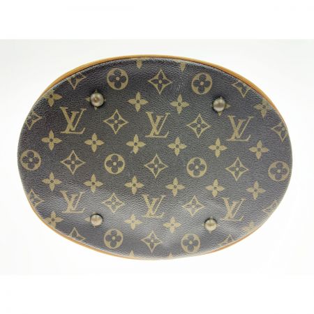  LOUIS VUITTON ルイヴィトン モノグラム バケットGM ショルダーバッグ M42236 ブラウン 現状渡し