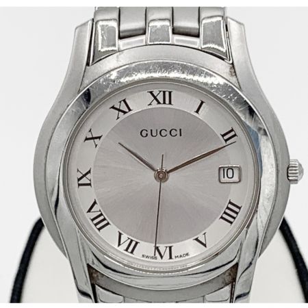  GUCCI グッチ Gクラス 5500M メンズ クォーツ 腕時計 5500M シルバー