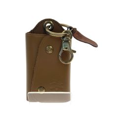 〇〇 IL BISONTE イルビゾンテ キーケース ライトブラウン Bランク