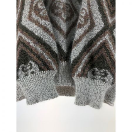  VALENTINO MONICA メンズ ニット サイズM カーキ×ホワイト