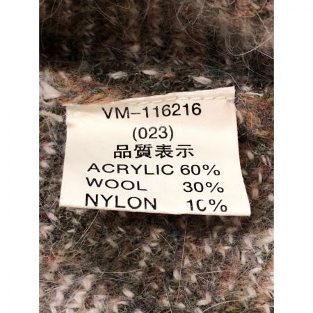  VALENTINO MONICA メンズ ニット サイズM カーキ×ホワイト