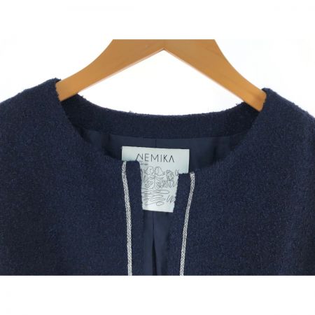  Leilian レリアン レディース コート ウールコート サイズ17+ ネイビー