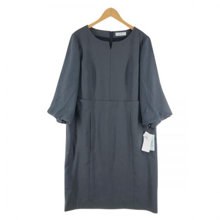  Leilian レリアン レディース ワンピース バルーン袖 サイズ17+ グレー