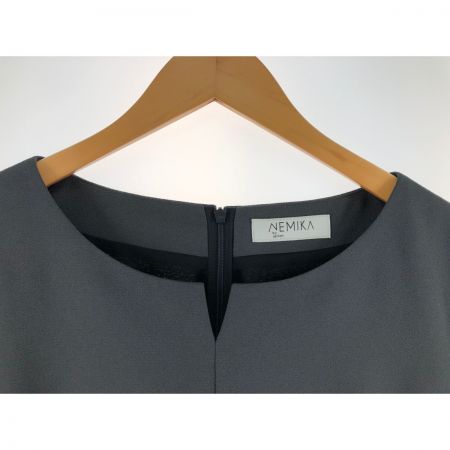  Leilian レリアン レディース ワンピース バルーン袖 サイズ17+ グレー