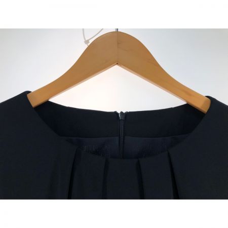  Leilian レリアン レディース ワンピース 袖リボン サイズ13+ ネイビー