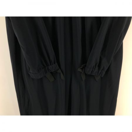  Leilian レリアン レディース ワンピース 袖リボン サイズ13+ ネイビー