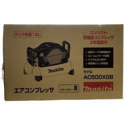 ЗЗ MAKITA マキタ 100v 16L 常圧2口 高圧2口 エアコンプレッサー 外箱付 AC500XGB Nランク