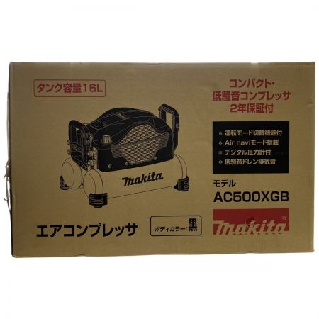  MAKITA マキタ 100v 16L 常圧2口 高圧2口 エアコンプレッサー 外箱付 AC500XGB