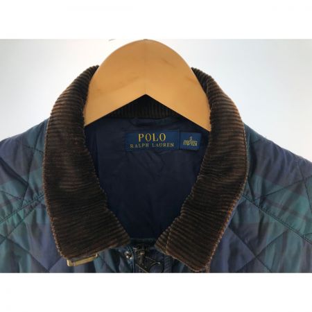  RALPH LAUREN ラルフローレン メンズ ベスト 中綿ベスト サイズS グリーン×ネイビー