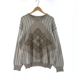 〇〇 heath ヒース メンズ ニット セーター サイズ不明 V-58046-5 ベージュ Bランク