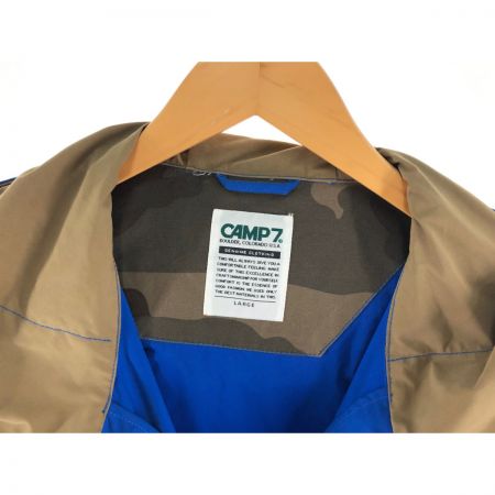  CAMP7 メンズ ジャケット マウンテンパーカー サイズL ブルー