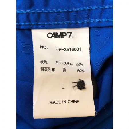  CAMP7 メンズ ジャケット マウンテンパーカー サイズL ブルー