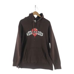 〇〇 INTER FACE メンズ パーカー プルオーバーパーカー サイズL ブラウン Bランク