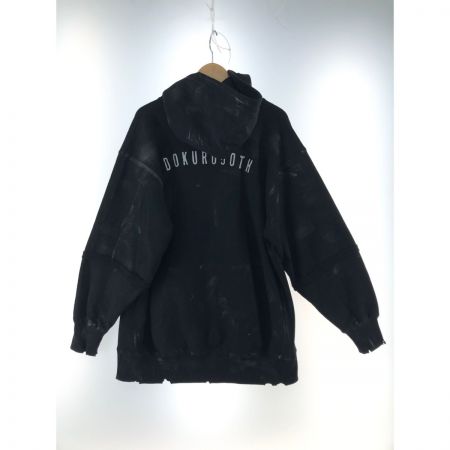  h.NAOTO メンズ パーカー 裏起毛プルオーバーパーカー DOKUROGOTH HOODIE No.001 ブラック