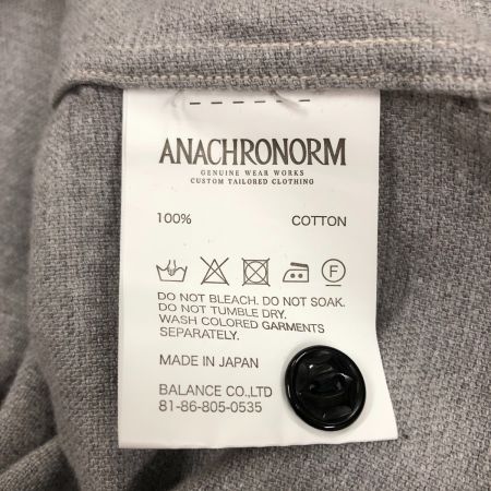  anachronorm アナクロノーム メンズ シャツ サイズ01 グレー