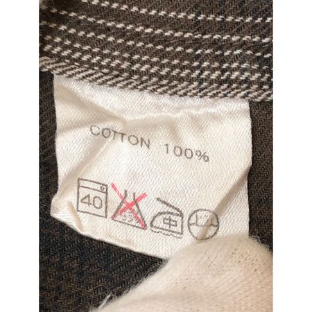  CALEE メンズ ネルシャツ サイズM ブラウン