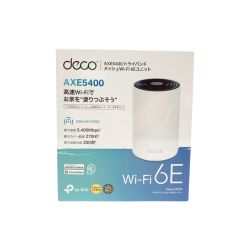 〇〇 tp-link deco メッシュ Wi-Fi6E ルーター AXE5400 未開封品 Nランク