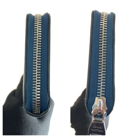  LOUIS VUITTON ルイヴィトン ジッピーウォレット タイガ ヴェルティカル ラウンド長財布 M32836 ブルー