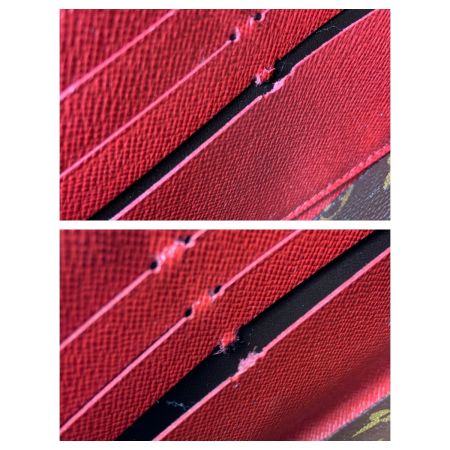  LOUIS VUITTON ルイヴィトン モノグラム ポルトフォイユ サラ レティーロ 二つ折り長財布 M61184 レッド