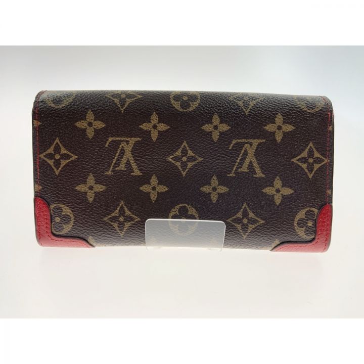 LOUIS VUITTON ルイヴィトン モノグラム ポルトフォイユ サラ レティーロ 二つ折り長財布 M61184  レッド｜中古｜なんでもリサイクルビッグバン