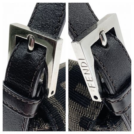  FENDI フェンディ ズッカ柄 マンマバケット セミショルダーバッグ 26424 ブラウン