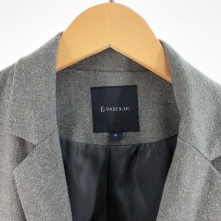  RAGEBLUE レイジブルー メンズ チェスターコート サイズM グレー