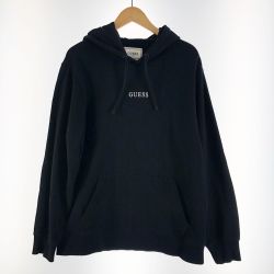 〇〇 GUESS ゲス メンズ プルオーバーパーカー サイズM ブラック Bランク