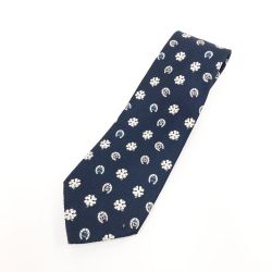 〇〇 CHANEL シャネル メンズ ネクタイ ネイビー Aランク