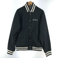 〇〇 BEN DAVIS ベンデイビス メンズ ブルゾン サイズM ブラック×ホワイト Bランク