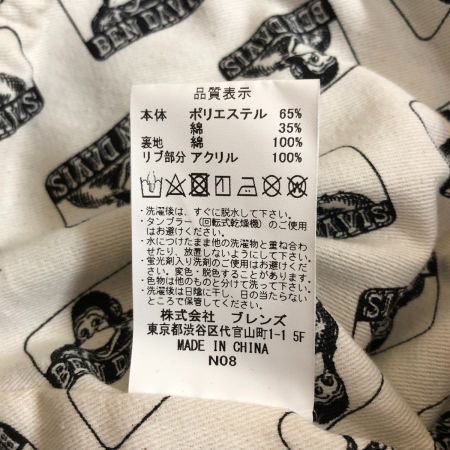  BEN DAVIS ベンデイビス メンズ ブルゾン サイズM ブラック×ホワイト