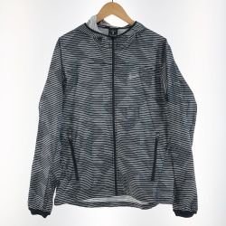 〇〇 NIKE ナイキ メンズ ナイロンパーカー サイズM 833112-010 ブラック×ホワイト Aランク