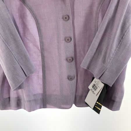  Leilian レリアン レディース セットアップ サイズ17+ パープル ブローチ付