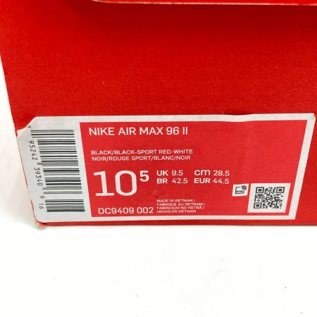  NIKE ナイキ エアマックス AIR MAX 96 II スニーカー DC9409-002 ブラック×レッド x レッド 未使用品 28.5cm