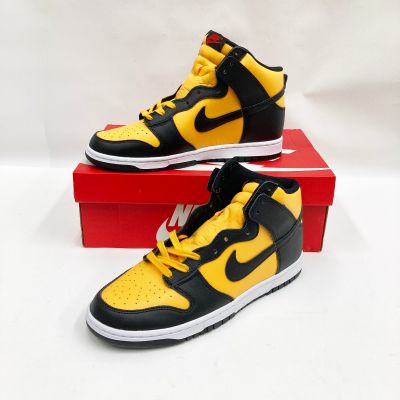 中古】 NIKE ナイキ ダンク ハイ Dunk High University Gold and Black