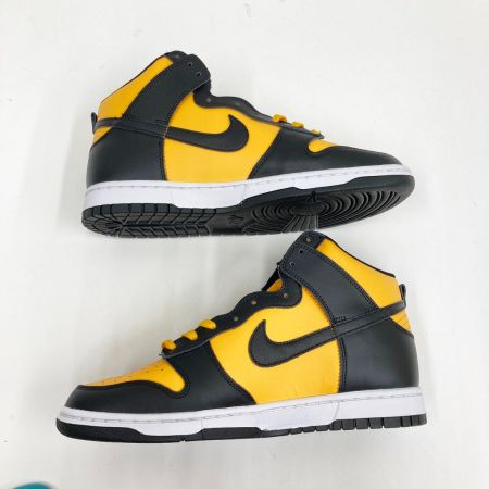 中古】 NIKE ナイキ ダンク ハイ Dunk High University Gold and Black