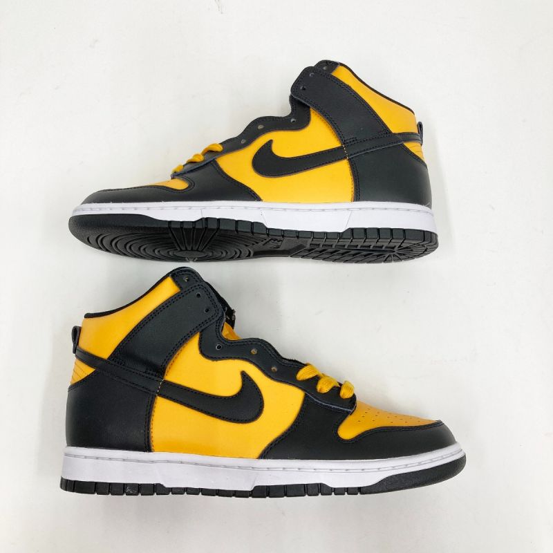 中古】 NIKE ナイキ ダンク ハイ Dunk High University Gold and Black ...