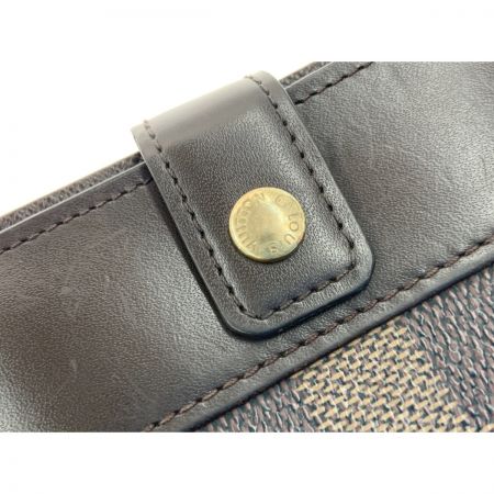  LOUIS VUITTON ルイヴィトン ダミエ コンパクト ジップ 二つ折り短財布 N61668