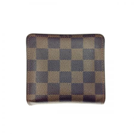  LOUIS VUITTON ルイヴィトン ダミエ コンパクト ジップ 二つ折り短財布 N61668