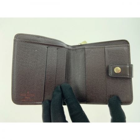  LOUIS VUITTON ルイヴィトン ダミエ コンパクト ジップ 二つ折り短財布 N61668