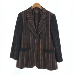 〇〇 Leilian レリアン レディース ジャケット サイズ13+ ブラウン×ベージュ Bランク