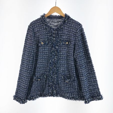  Leilian レリアン レディース ジャケット サイズ17+ ネイビー