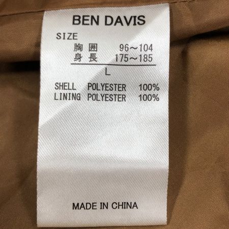  BEN DAVIS ベンデイビス メンズ コーチジャケット サイズL ブラウン