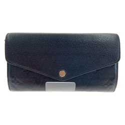〇〇 LOUIS VUITTON ルイヴィトン モノグラム アンプラント ポルトフォイユ サラ 二つ折り長財布 M61182 ブラック Bランク
