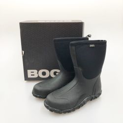 〇〇 BOGS メンズ スノー レインブーツ CLASSIC MID 27cm 61142-001 ブラック Sランク