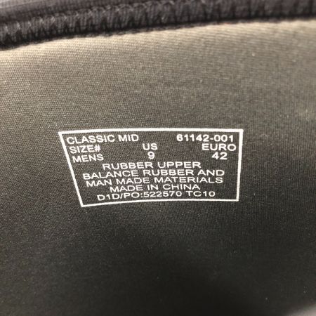  BOGS メンズ スノー レインブーツ CLASSIC MID 27cm 61142-001 ブラック