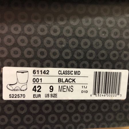  BOGS メンズ スノー レインブーツ CLASSIC MID 27cm 61142-001 ブラック